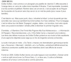 Press: Dirk Weiss - 2013