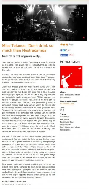 Press: Cutting Edge - 2017