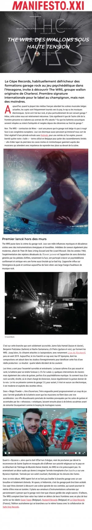 Press: ©Manifesto XXI 25/08/2020