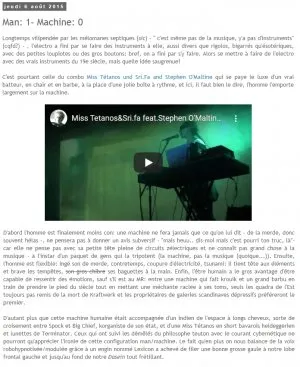 Press: Le Chicon Masqué - Août 2015