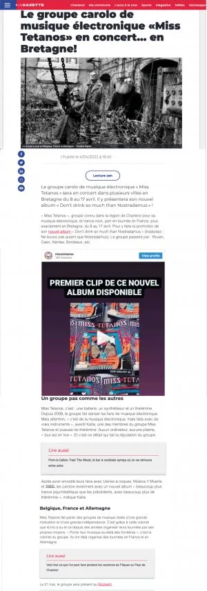 Press: © La Nouvelle Gazette 04042022